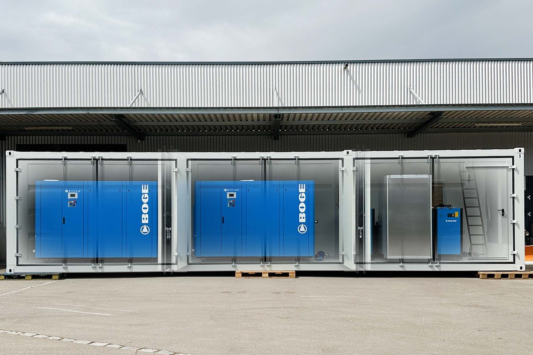 Container-Druckluftanlage