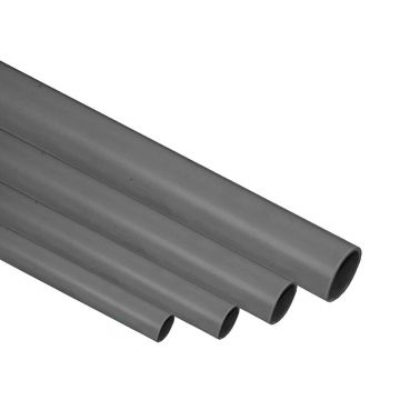 Alu-Rohr 15x1,5mm Pulverbeschichtet grau