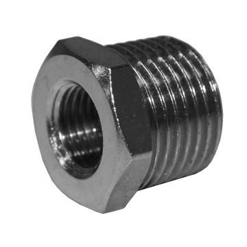 Reduzierstück 1/2"-1/4", vernickelt
