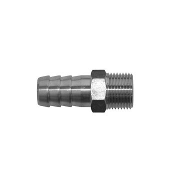 Schlauchtülle 13mm-3/8", vernickelt