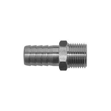 Schlauchtülle 16mm-1/2", vernickelt