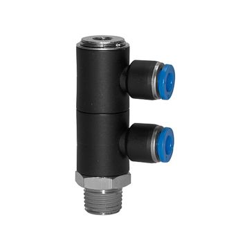 L-Mehrfachverteiler 2-fach Blaue Serie