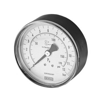 Manometer geeicht 0-12 bar, 80mm