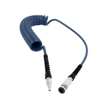 PU-Spiralschlauch, blau - 5/8mm