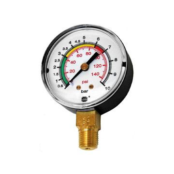 Manometer 0-12 bar, 60mm, 1/4"