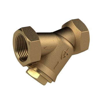 Schmutzfilter aus Messing, Sieb 0,2mm