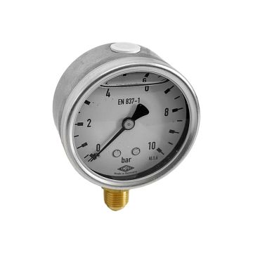 Manometer 63mm mit Glyzerinfüllung
