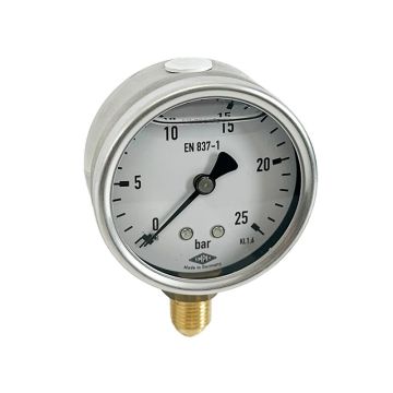 Manometer 63mm mit Glyzerinfüllung